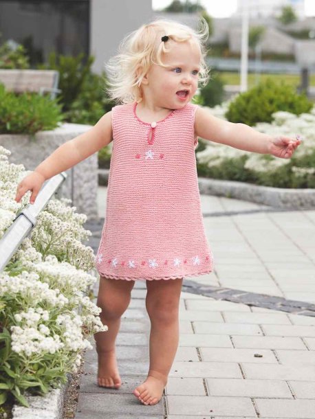 Rätstickad klänning och kofta