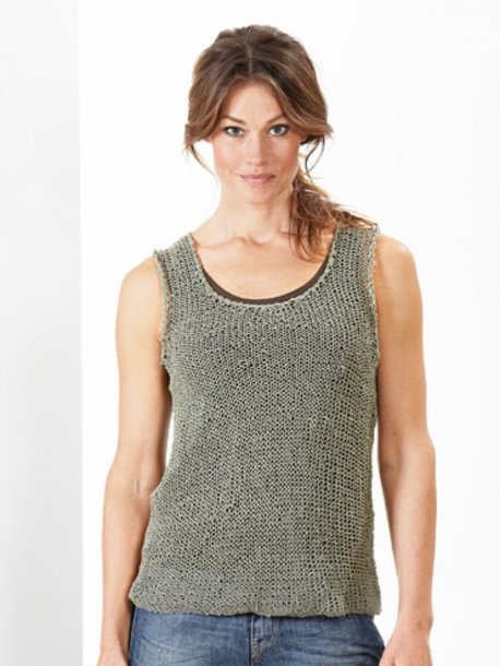 Stickad randig jumper och linne