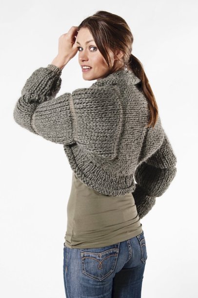 Resårstickad Bolero