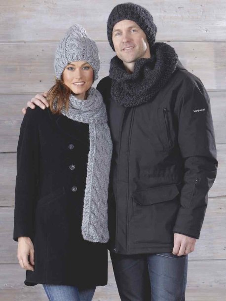 Mössa, halsduk och krage