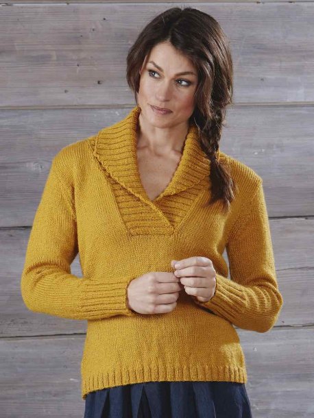 Tröja med sjalkrage