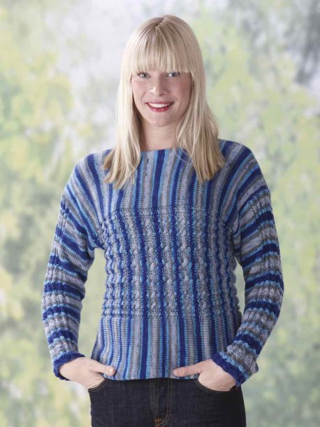 Damtröja med flätor