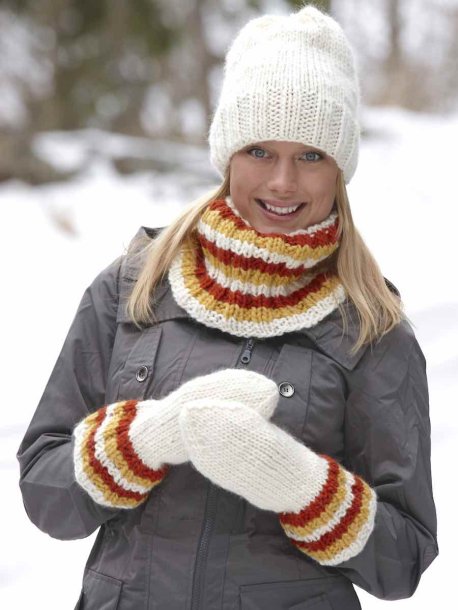 Fuskpolo, mössa och vantar