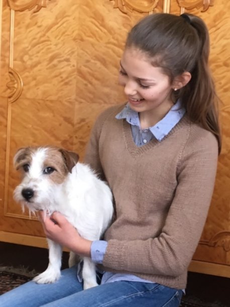 Klassisk stickad pullover