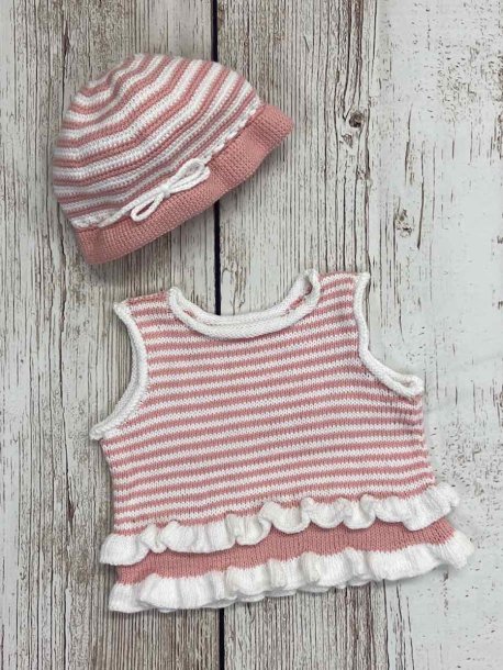 Tunika och virkad hatt