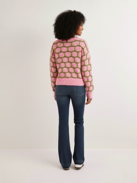 Tröja med rutmönster