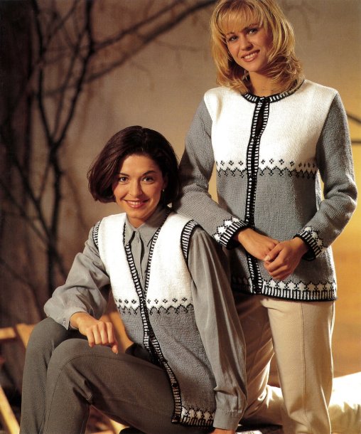 Dam, barnkofta och väst