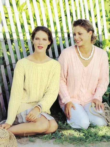 Jumper och v-ringad jumper