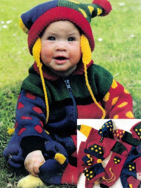 Babyoverall, jacka, byxa, mössa, hjälm, vantar och sockor