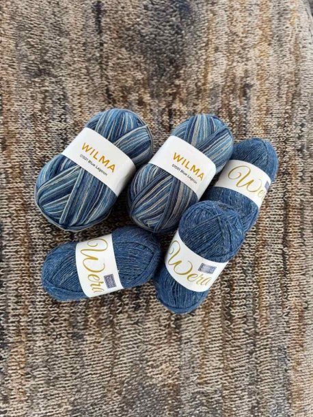 Garnpaket sjal Blue Lagoon