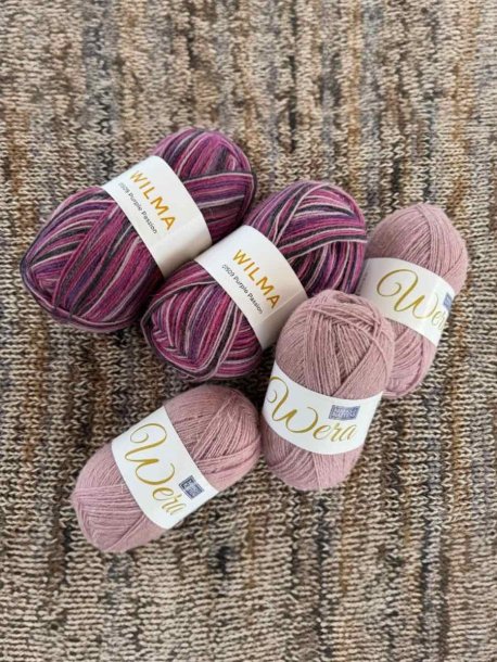 Garnpaket sjal Purple Passion